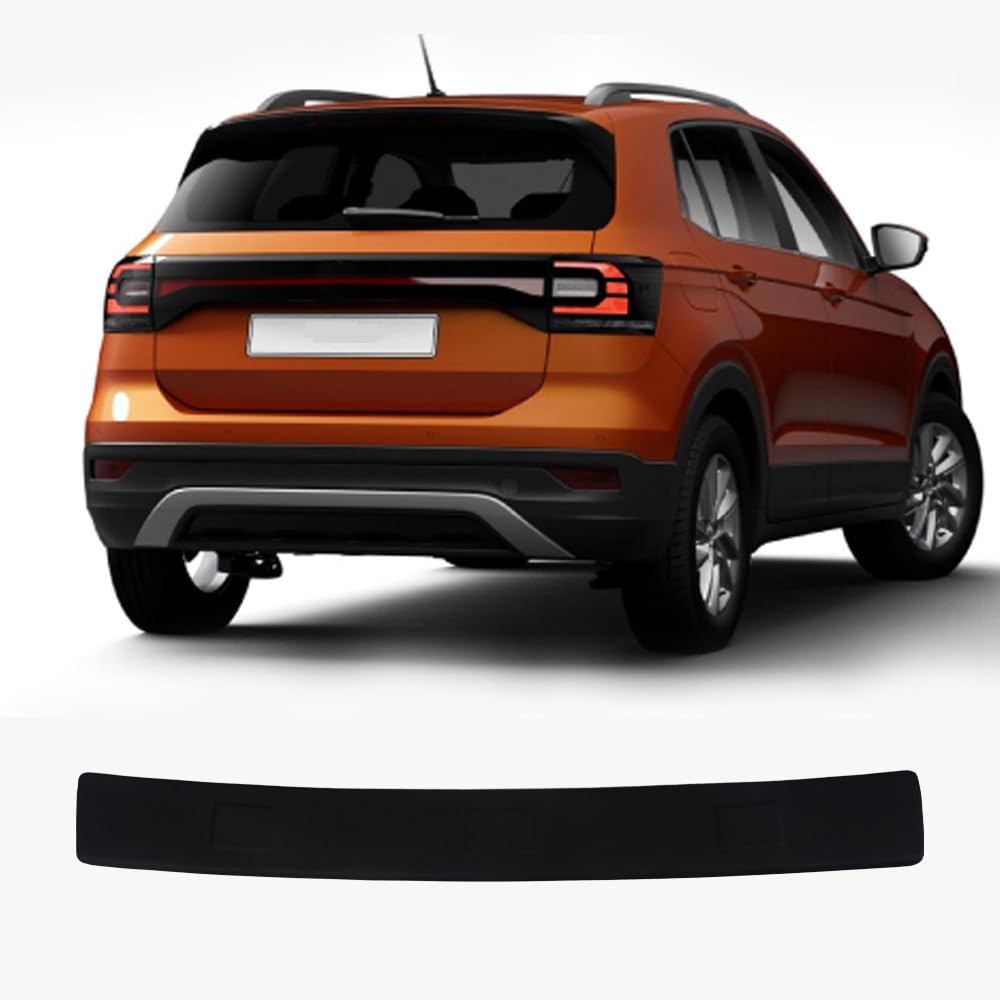 Heckstoßstangenschutz für VW T-Cross (2018 und Plus), Kratzschutzleisten aus ABS-Kunststoff in Metallic-Optik, Autozubehör, Heckklappenschutz von ACCESSOIRES FRANCE AUTO