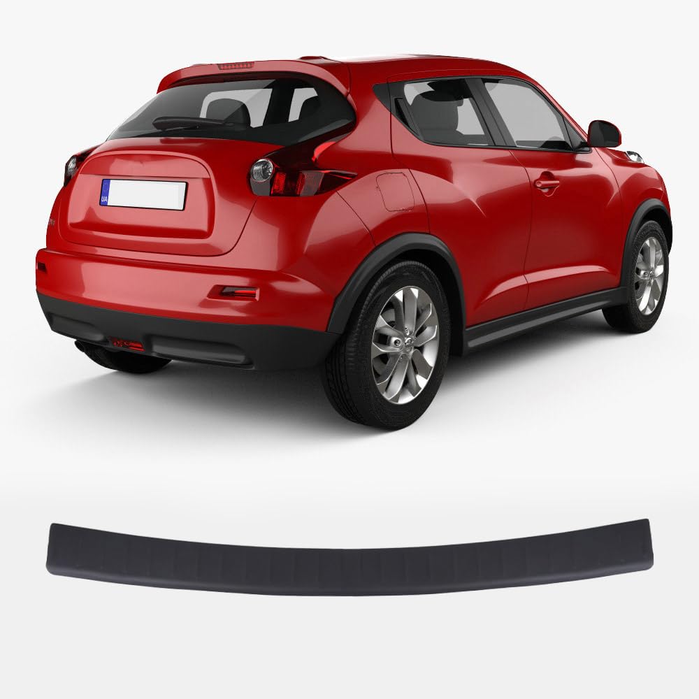 Nissan Juke (2014-2019) Heckstoßstangenschutz, Kratzschutz, ABS-Kunststoff, Metalloptik, Autozubehör, Kofferraum-Schutz hinten von ACCESSOIRES FRANCE AUTO