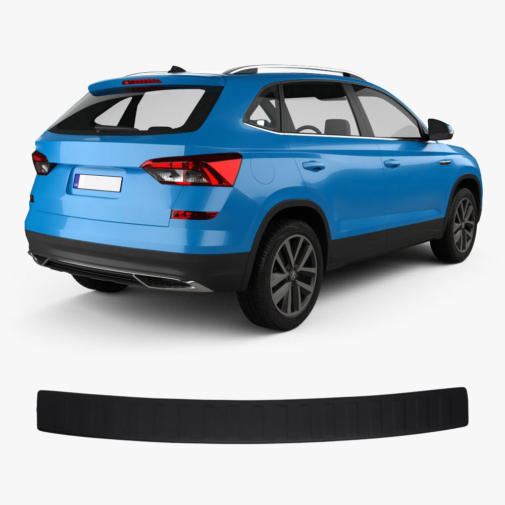 SKODA KAMIQ (2019-2023) Heckstoßstangenschutz, Kratzschutzleisten aus ABS Kunststoff in Metallic-Optik, Autozubehör, Heckklappenschutz von ACCESSOIRES FRANCE AUTO