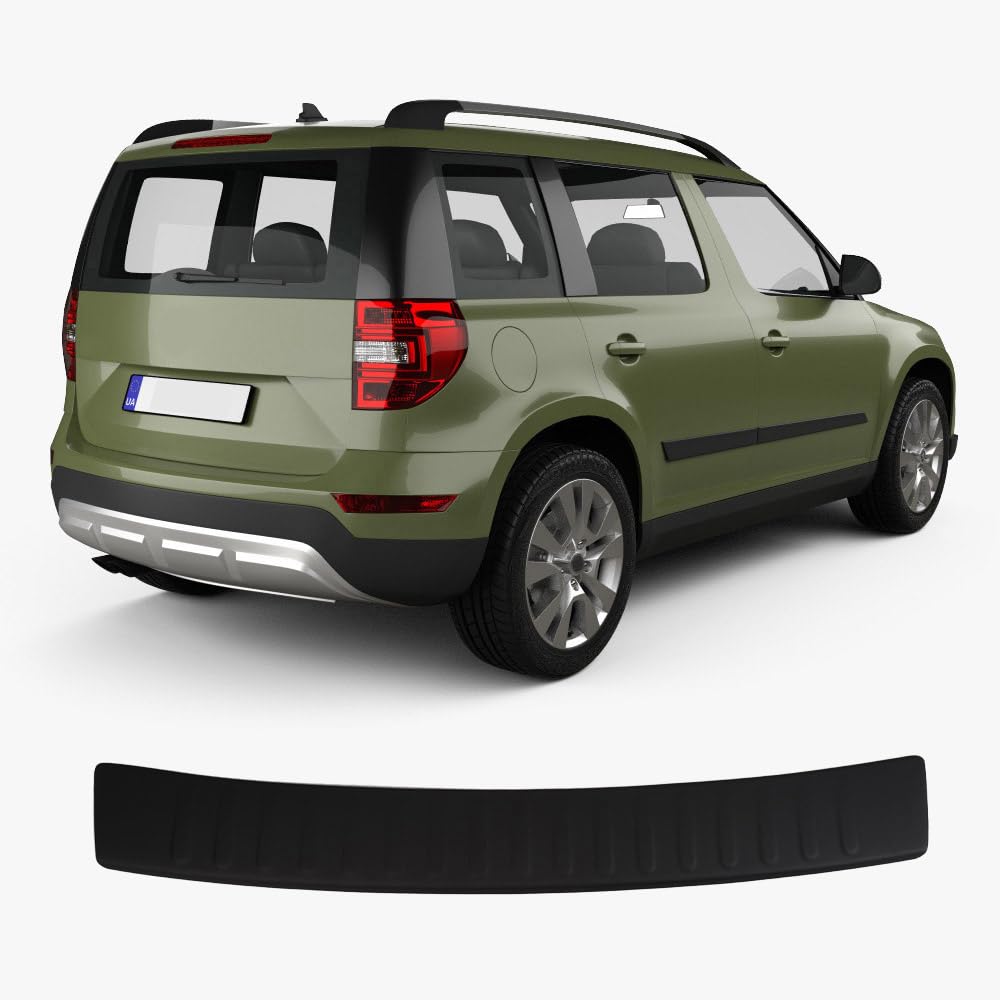SKODA Yeti 2 (2013-2016) Heckstoßstangenschutz, Kratzschutzleiste, ABS Kunststoff Metalloptik, Autozubehör, Heckklappenschutz von ACCESSOIRES FRANCE AUTO