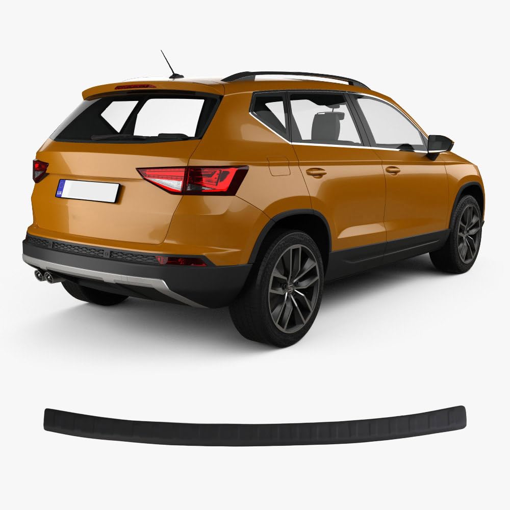 Seat ATECA (2016 und Plus) Heckstoßstangenschutz, Kratzschutz, ABS-Kunststoff, Metalloptik, Autozubehör, Heckklappenschutz von ACCESSOIRES FRANCE AUTO