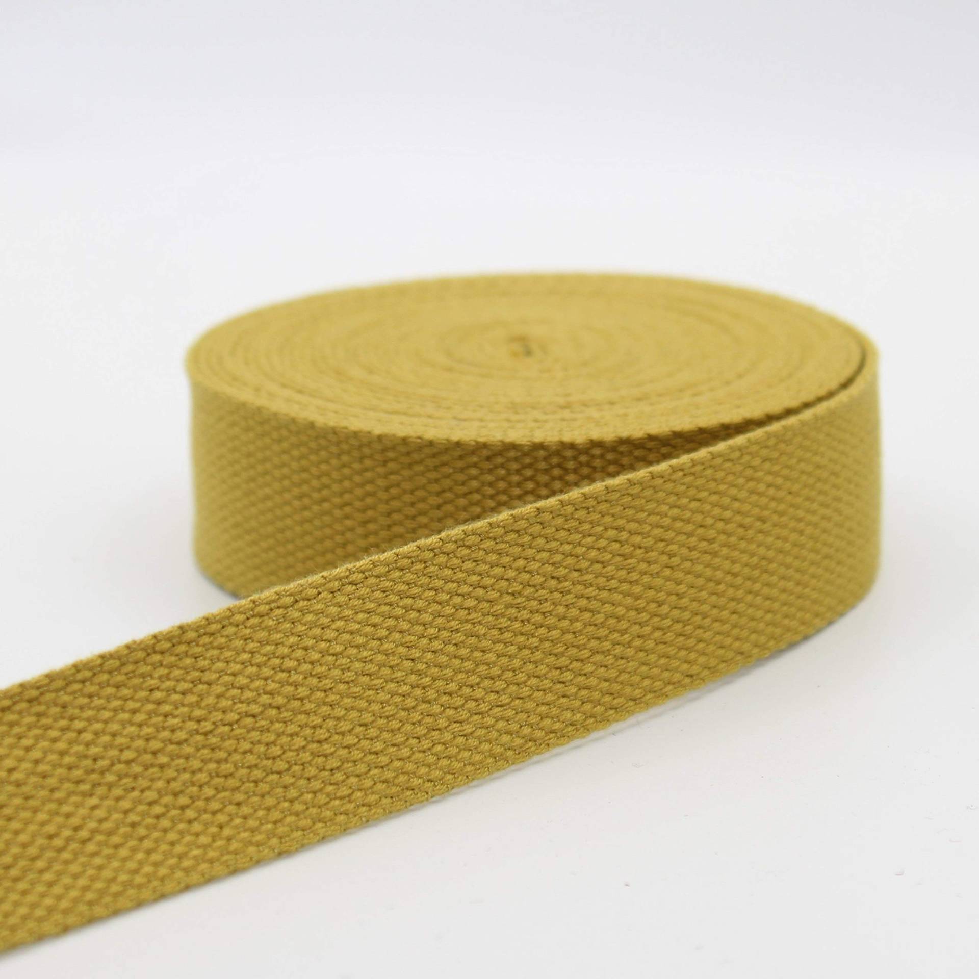 Leduc 5 m Gurtband, Baumwolle, schwer, dick, Safran (22), 4 cm von ACCESSOIRES LEDUC