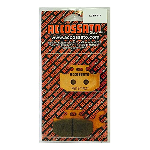 Accossato AGPA113OR-P5140 Bremsbelagsatz, Schwarz, One Size von ACCOSSATO
