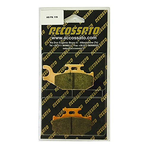 Accossato AGPA115OR-P5683 Bremsbelagsatz, Schwarz, One Size von ACCOSSATO