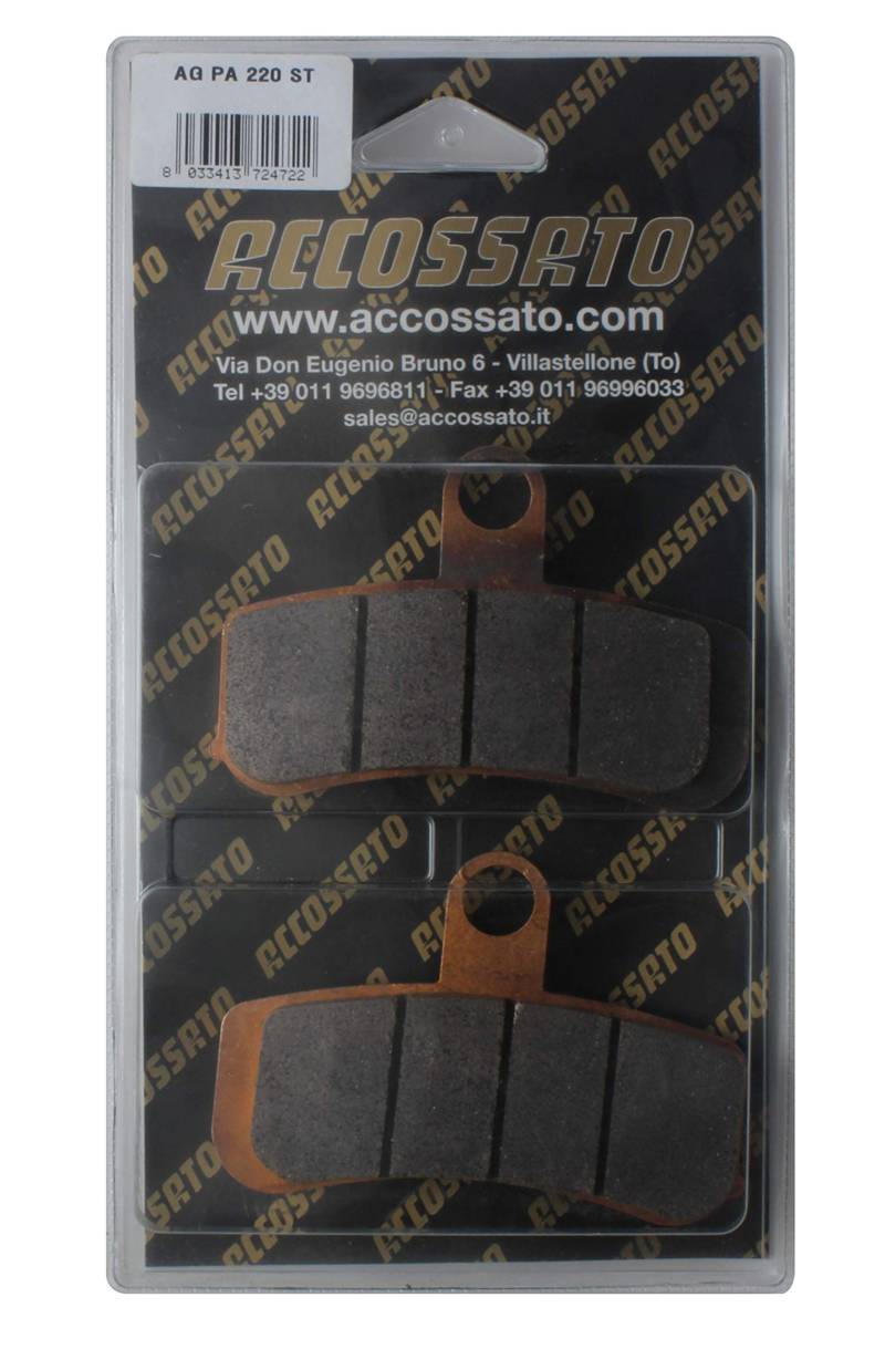 Accossato AGPA220ST-P84728 Bremsbelagsatz, Schwarz, One Size von ACCOSSATO