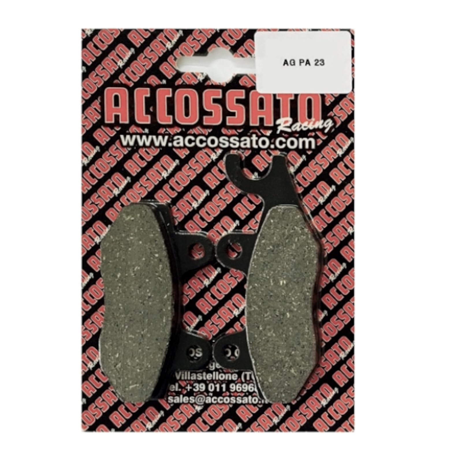 Accossato AGPA23ST-P22167 Bremsbelagsatz, Schwarz, One Size Accossato AGPA23ST-P22167 Bremsbelagsatz, Schwarz, One Size von ACCOSSATO