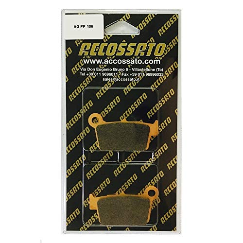 Accossato AGPP106OR-P69525 Bremsbelagsatz, Schwarz, One Size von ACCOSSATO