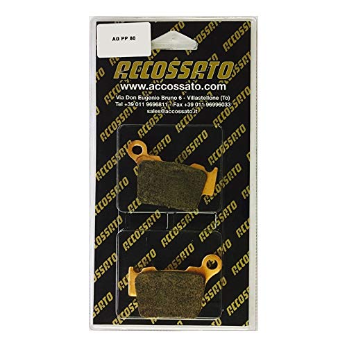 Accossato AGPP80ST-P75306 Bremsbelagsatz, Schwarz, One Size von ACCOSSATO