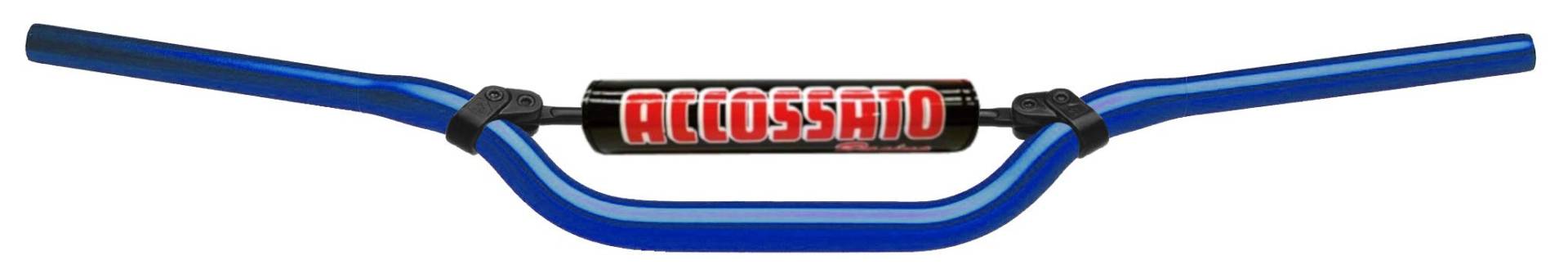 Accossato Lenker Made in Italy MX-Enduro D.22, KTM>EXC CASSIS 250 cc (>-2001), Farbe Blau, mit Querstange und Stoßfänger blau (SH4B) Accossato Lenker Made in Italy MX-Enduro D.22, KTM>EXC CASSIS 250 cc (>-2001), Farbe Blau, mit Querstange und Stoßfänger blau (SH4B) von ACCOSSATO
