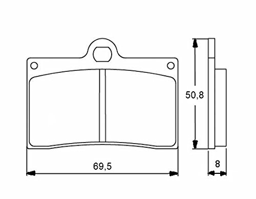 Accossato agpa32ev1 – 108 Bremsbelag, Set von 2 von ACCOSSATO