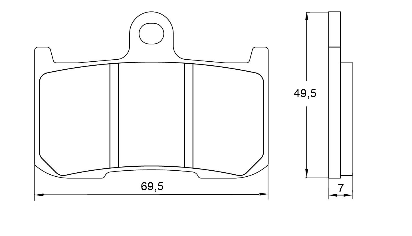 Accossato agpa38ev1 – 41 Bremsbelag, Set von 2 von ACCOSSATO