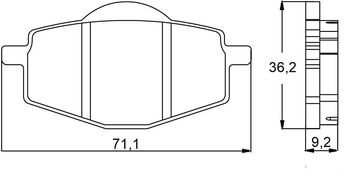 Accossato agpa89or-7 Bremsbelag, Set von 2 von ACCOSSATO