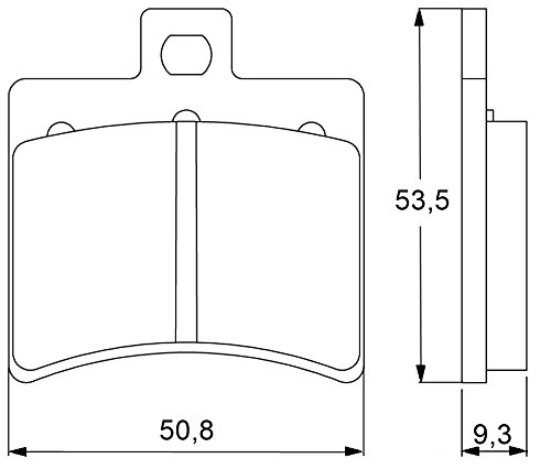 Accossato agpp31st-1 Bremsbelag, Set von 2 von ACCOSSATO