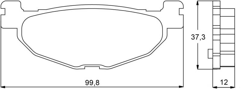 Accossato agpp92st-4 Bremsbelag, Set von 2 von ACCOSSATO