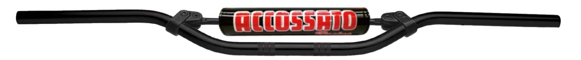 Lenker, hergestellt in Italien, D.22, Kawashaki klx 250 cc (2009-2017), Schwarz und Rot (Sh2r) von ACCOSSATO