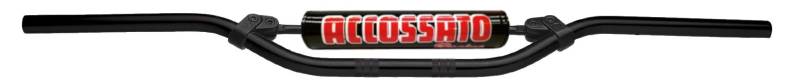 Lenker, hergestellt in Italien, D.22, Kawashaki klx 250 cc (2009-2017), Schwarz und Rot (Sh2r) von ACCOSSATO
