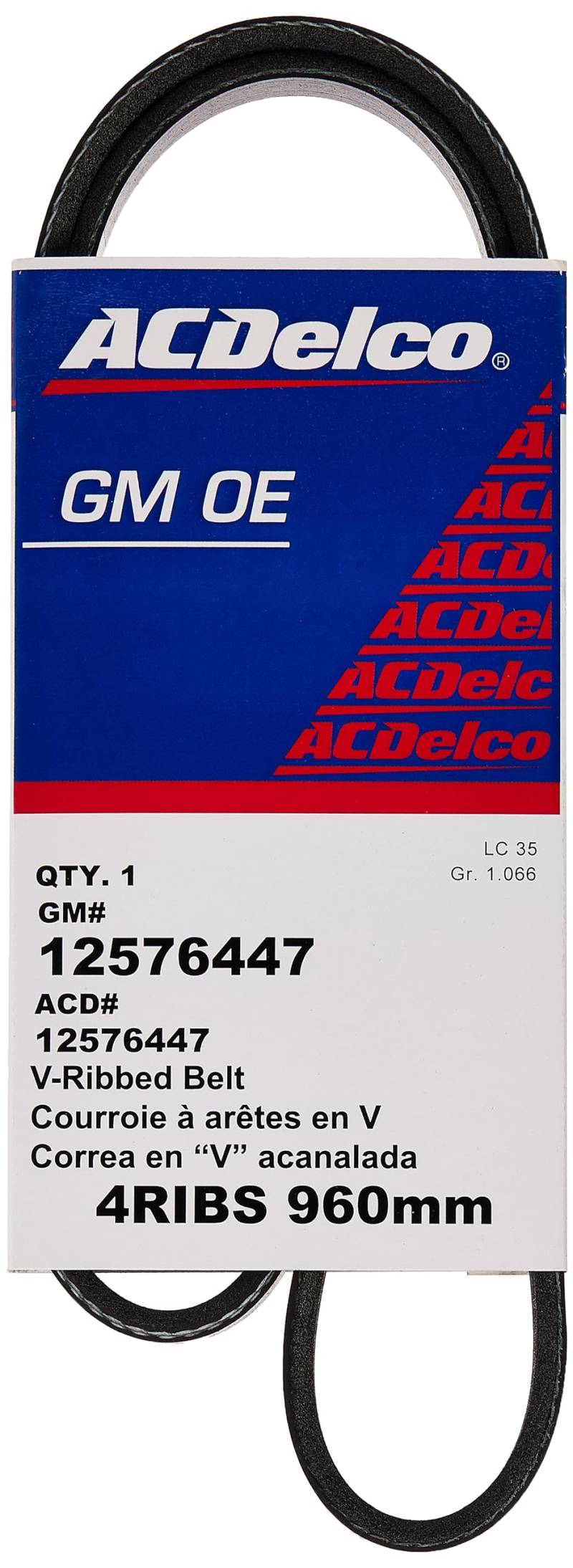 ACDelco GM Original Equipment 12576447 Keilrippenriemen von ACDelco