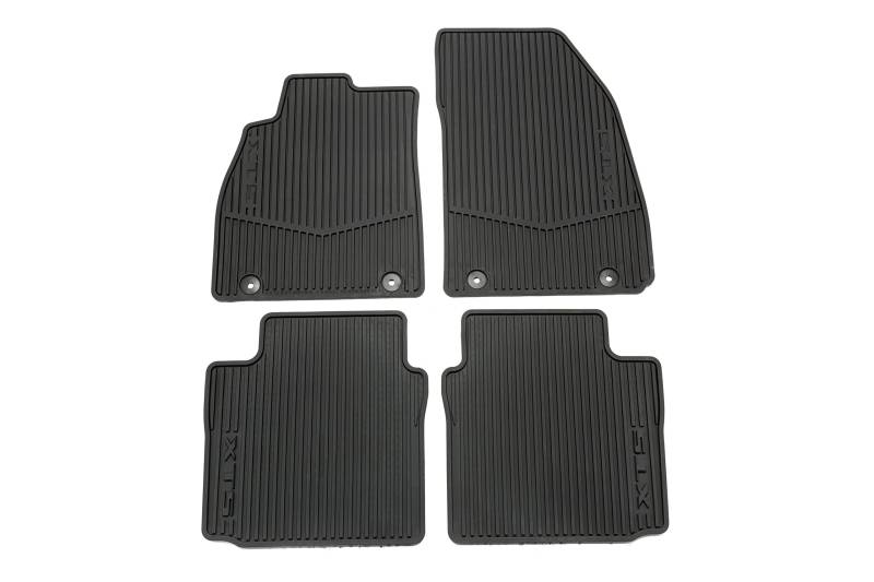 GM Accessories 22757756 Allwetter-Fußmatten für vorne und hinten, schwarz mit tiefem RIPP und XTS Logo von ACDelco