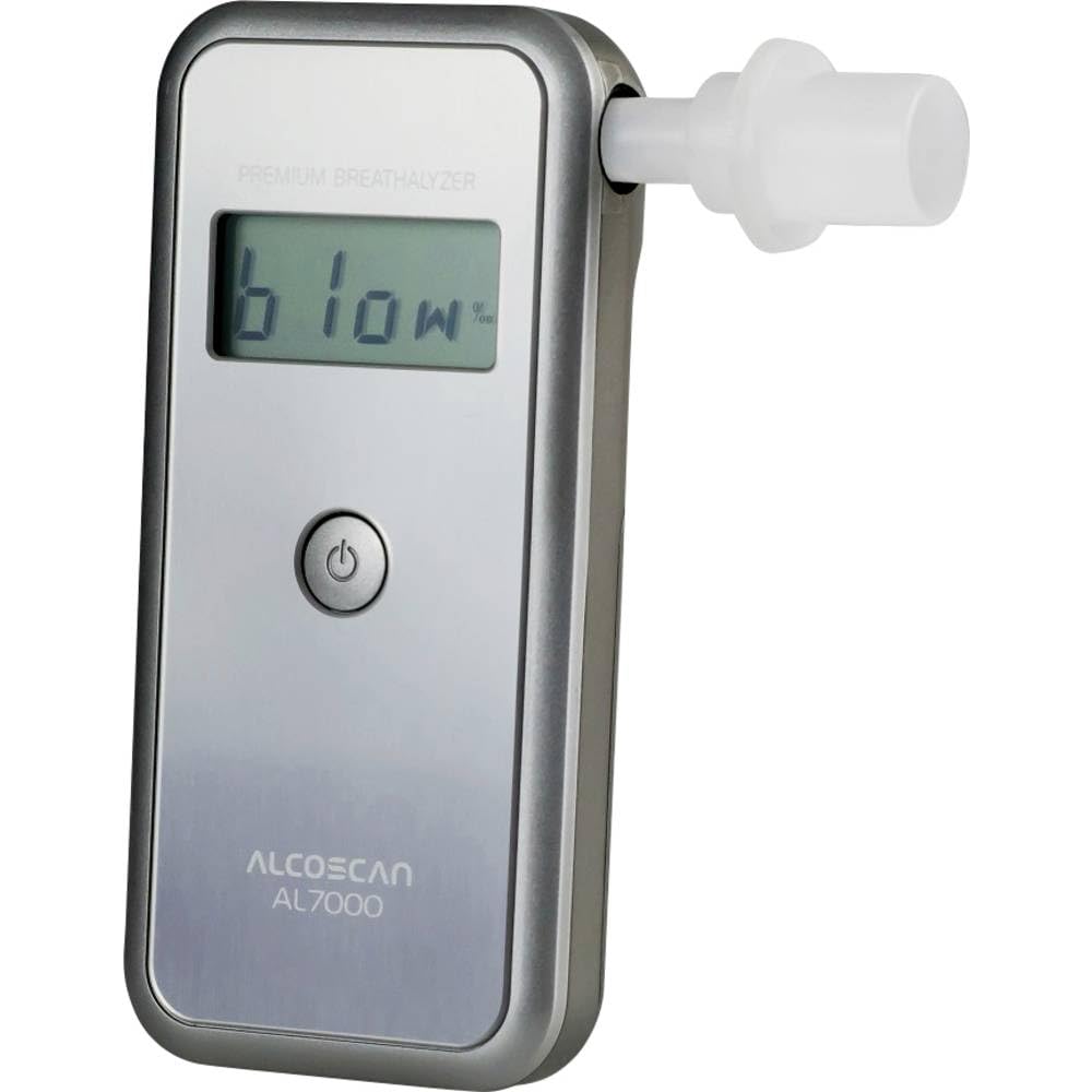 ACE AL7000 Alkoholtester Silber 0 bis 4 ‰ auswechselbarer Sensor, inkl. Display von ACE