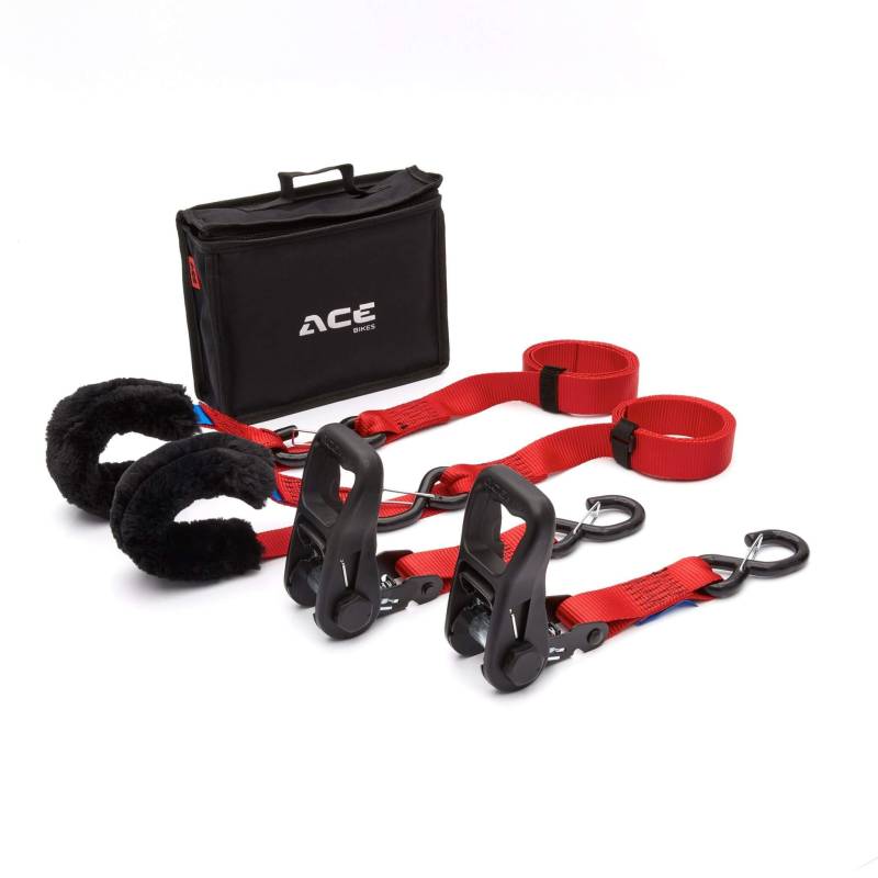 Spanngurtset ACEBIKES Ratchet Premium Deluxe 2-Pack Kit Ratschen Transportratsche von ACEBIKES