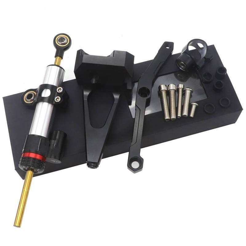Dämpfer Stabilisator FÜR Y&AMAHA FÜR MT-09 FÜR FZ-09 2013 2014 2015 2016 2017 2018 CNC Lenkung Stabilisieren Dämpfer Halterung Montieren Motorrad Motorrad Lenkungsdämpfer(6) von ACEBSBGGAP
