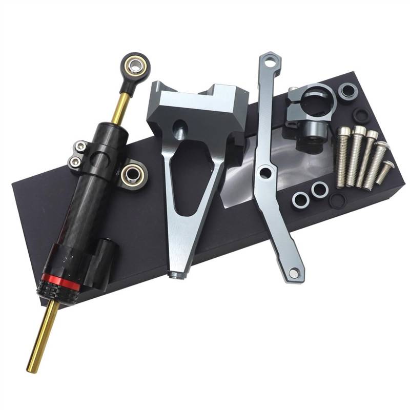 Dämpfer Stabilisator FÜR Y&AMAHA FÜR MT-09 FÜR FZ-09 2013 2014 2015 2016 2017 2018 CNC Lenkung Stabilisieren Dämpfer Halterung Montieren Motorrad Motorrad Lenkungsdämpfer(7) von ACEBSBGGAP