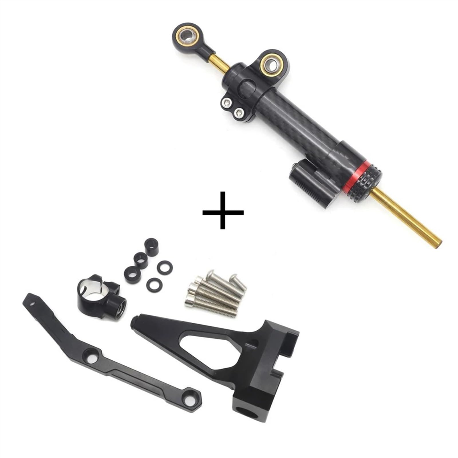 Dämpfer Stabilisator FÜR Y&AMAHA FÜR MT-09 FÜR FZ-09 2013-2020 Motorrad Lenkung Stabilisieren Dämpfer Halterung Halterung CNC Motorrad Lenkungsdämpfer(5) von ACEBSBGGAP