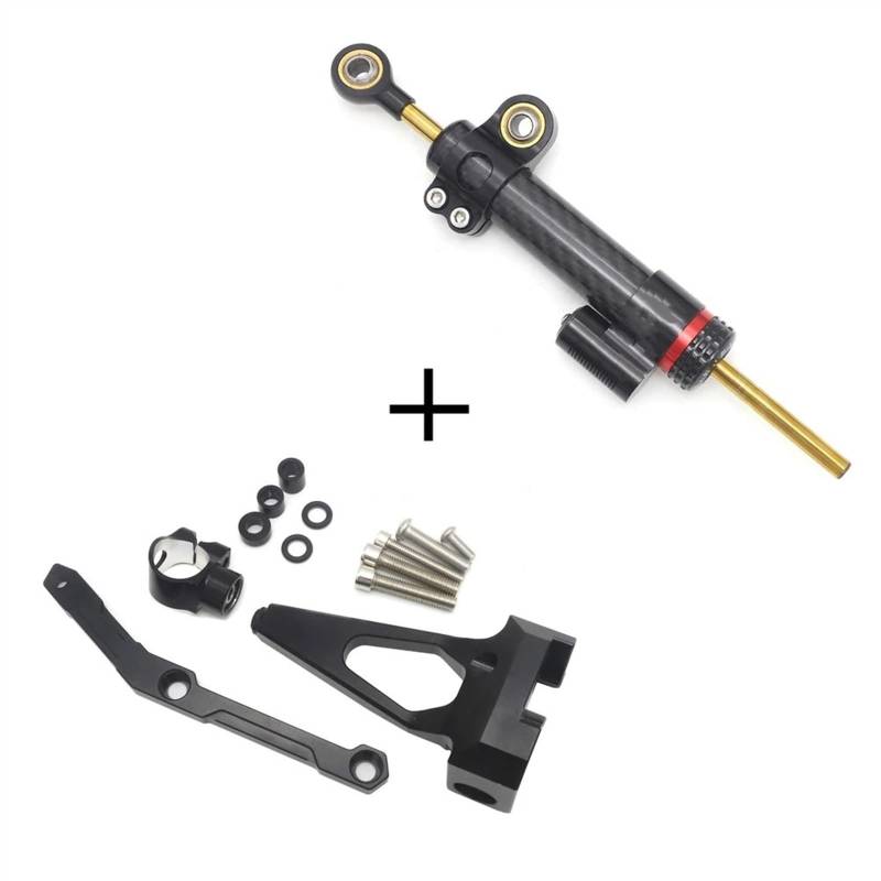 Dämpfer Stabilisator FÜR Y&AMAHA FÜR MT-09 FÜR FZ-09 2013-2020 Motorrad Lenkung Stabilisieren Dämpfer Halterung Halterung CNC Motorrad Lenkungsdämpfer(5) von ACEBSBGGAP