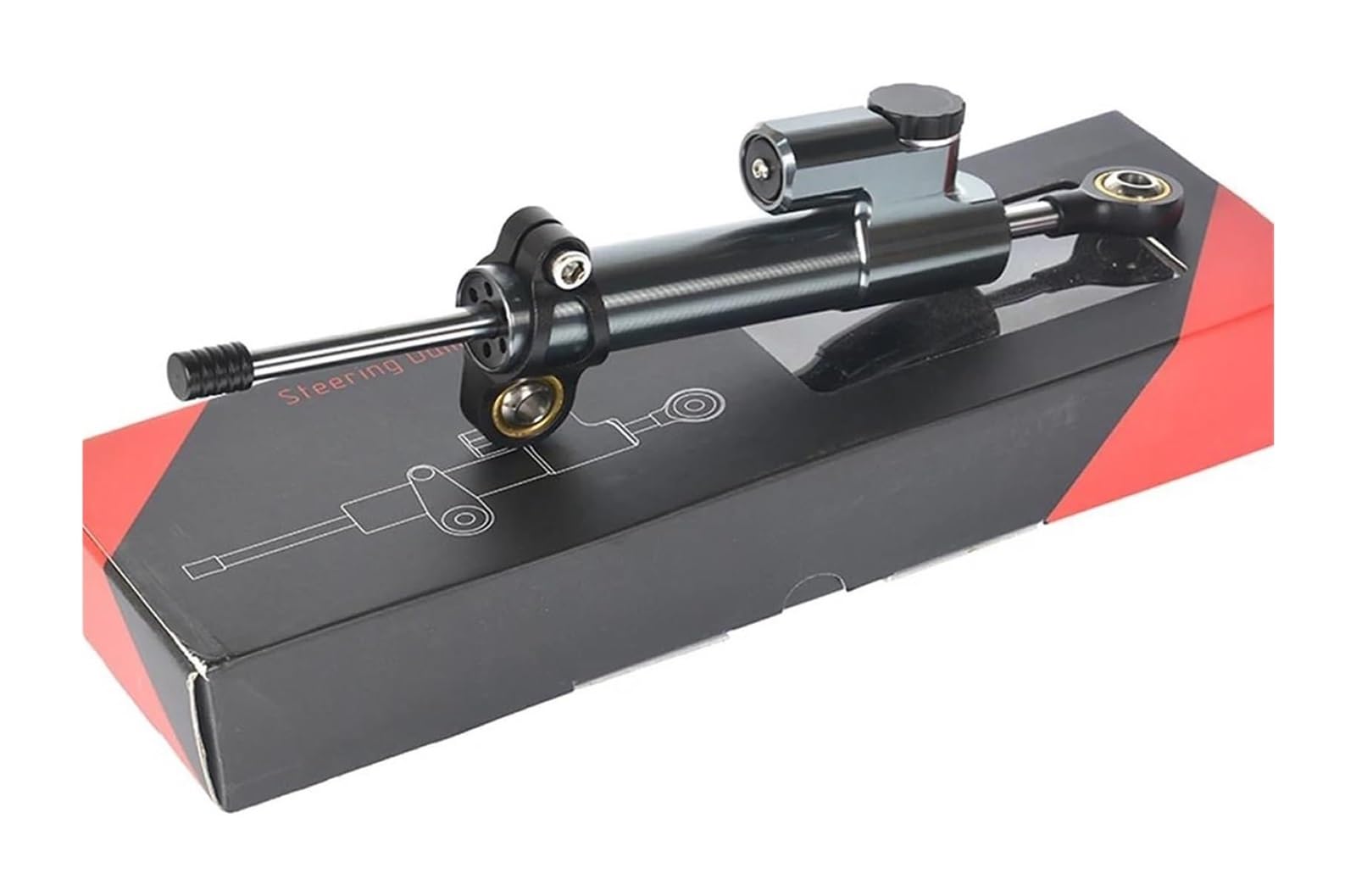 Dämpfer Stabilisator Für C&FMOTO 450SR 2023 2024 Lenkung Stabilisieren Montage Halterung Kit Motorrad Lenkung Dämpfer Stabilisator Lenkungsdämpfer(X-15) von ACEBSBGGAP