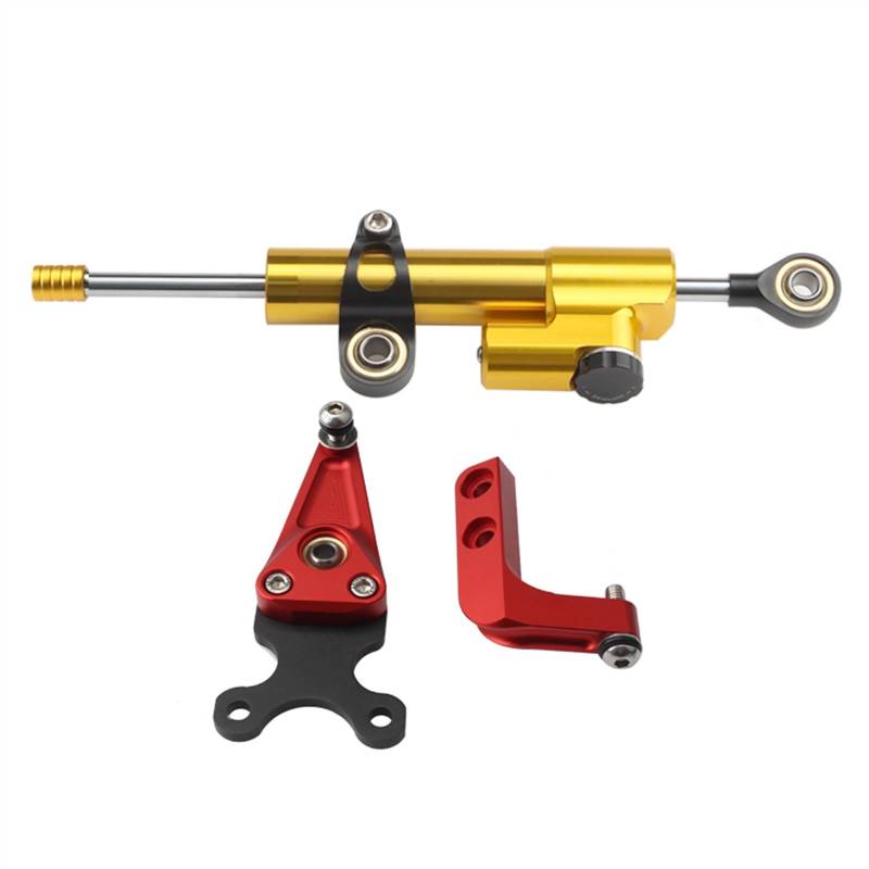 Dämpfer Stabilisator Für CBR650R 2019 2020 2021 2022 2023 CNC Carbon Fiber Motorrad Racing Einstellbare Lenkung Dämpfer Stabilisator Dämpfung Kit Lenkungsdämpfer(1) von ACEBSBGGAP