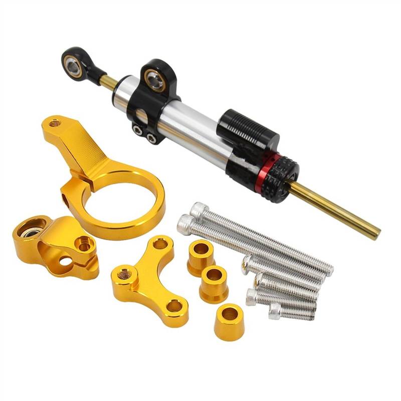 Dämpfer Stabilisator Für CBR650R 2019 2020 2021 2022 Motorradzubehör Einstellbarer Lenkungsstabilisator-Dämpfer-Montagehalterungssatz Lenkungsdämpfer(19) von ACEBSBGGAP