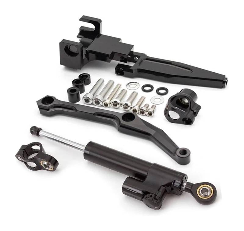 Dämpfer Stabilisator Für FJ-09 MT-09 FJ09 MT09 2016-2020 Aluminium Motorrad Dämpfer Lenkung Stabilisieren Halterung Montage Kit Lenkungsdämpfer(Set7) von ACEBSBGGAP