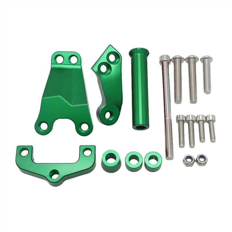 Dämpfer Stabilisator Für K&AWASAKI Für ER6N 2012 2013 2014 2015 2016 CNC Motorrad Einstellbarer Lenker Lenkung Stabilisieren Dämpfer Halterung Montage Kit Lenkungsdämpfer(3) von ACEBSBGGAP