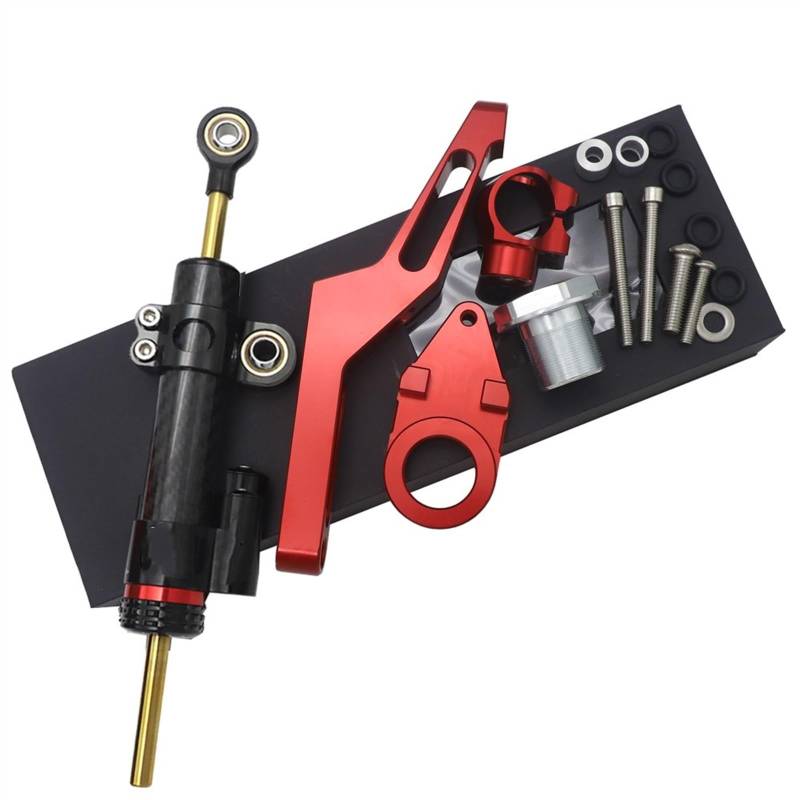 Dämpfer Stabilisator Für K&AWASAKI Für ZX-6R 2009-2021 CNC-Motorradlenkung Stabilisierende Dämpferhalterungshalterung Lenkungsdämpfer(11) von ACEBSBGGAP