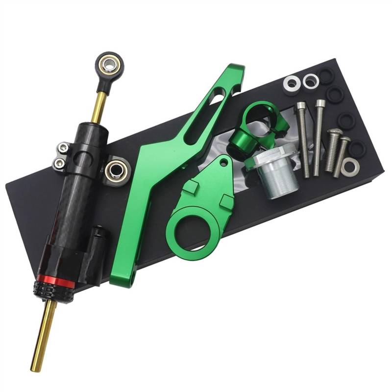 Dämpfer Stabilisator Für K&AWASAKI Für ZX-6R 2009-2021 CNC-Motorradlenkung Stabilisierende Dämpferhalterungshalterung Lenkungsdämpfer(9) von ACEBSBGGAP
