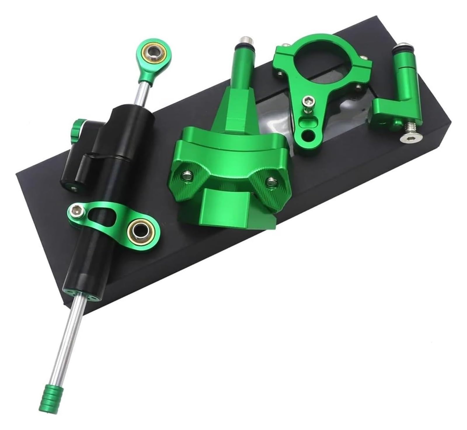 Dämpfer Stabilisator Für Kawa&saki Für Ninja 400 2018-2022 Motorrad Lenkung Dämpfer Stabilisator Montage Halterung Kits Stabilisator Dämpfer Lenkungsdämpfer(Set 1) von ACEBSBGGAP
