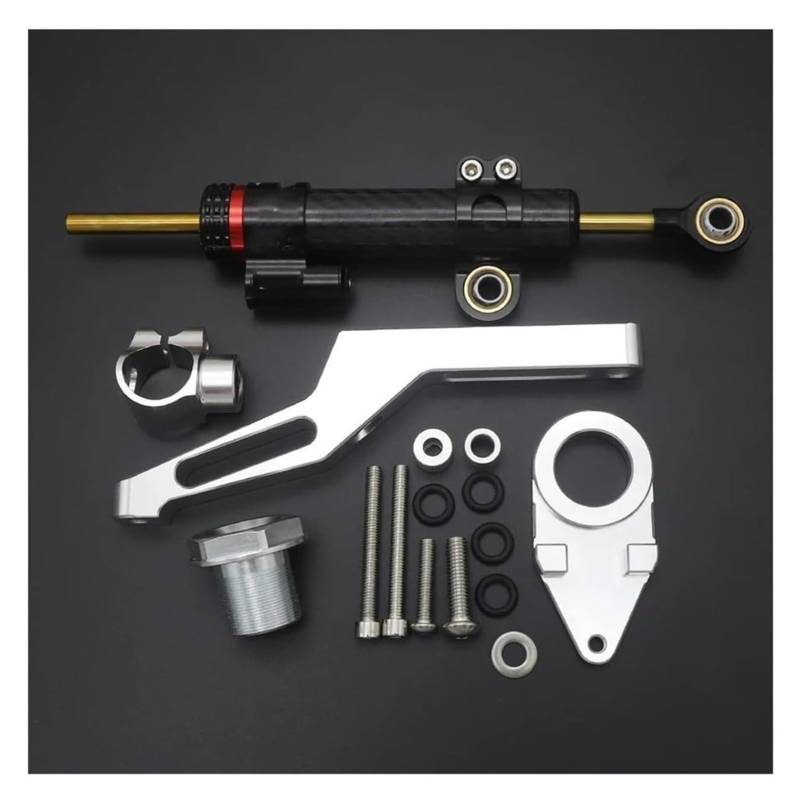 Dämpfer Stabilisator Für Kawa&saki Für Ninja ZX-6R ZX6R 636cc 2009-2022 Motorrad Lenkung Dämpfer Halterung Mount Kit Stabilisator Dämpfer Lenkungsdämpfer(Set 4) von ACEBSBGGAP