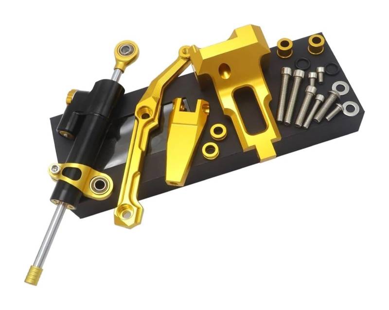 Dämpfer Stabilisator Für MT-09 MT 09 MT09 Für Tracer 2015 2016 2017 Motorrad Stabilisator Lenkung Dämpfer Mit Montage Halterung Kit Lenkungsdämpfer(Set17) von ACEBSBGGAP