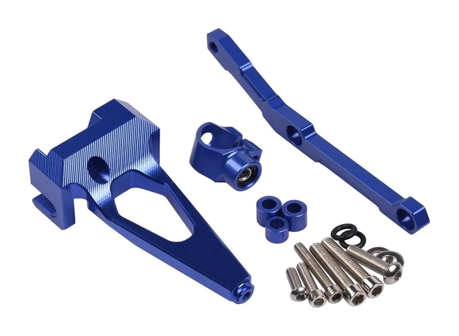 Dämpfer Stabilisator Für MT 09 MT09 FZ 09 FZ09 2013-2020 Motorrad Zubehör Stabilisator Lenkung Dämpfer Montage Halterung Montage Kit Lenkungsdämpfer(Blau) von ACEBSBGGAP