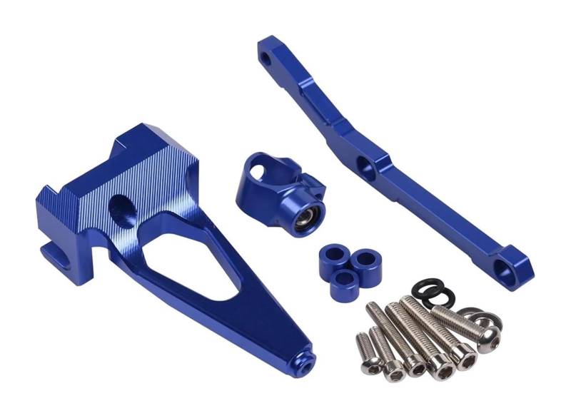 Dämpfer Stabilisator Für MT 09 MT09 FZ 09 FZ09 2013-2020 Motorrad Zubehör Stabilisator Lenkung Dämpfer Montage Halterung Montage Kit Lenkungsdämpfer(Blau) von ACEBSBGGAP