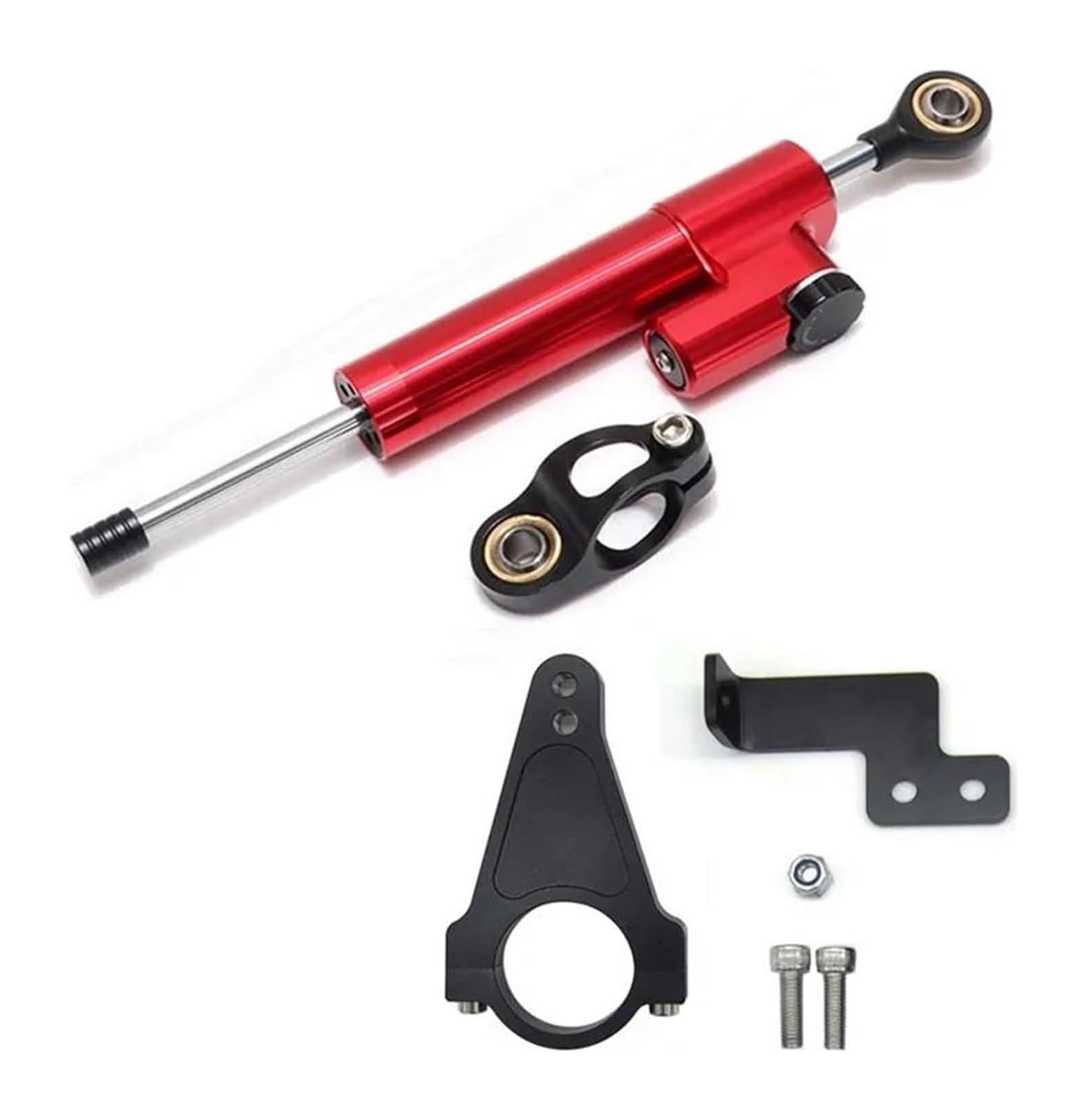 Dämpfer Stabilisator Für MT09 MT FZ 09 FZ09 FZ-09 2013-2020 Lenkstabilisierungs-Montagehalterungssatz, Einstellbarer Motorrad-Lenkungsdämpferstabilisator Lenkungsdämpfer(X-19) von ACEBSBGGAP