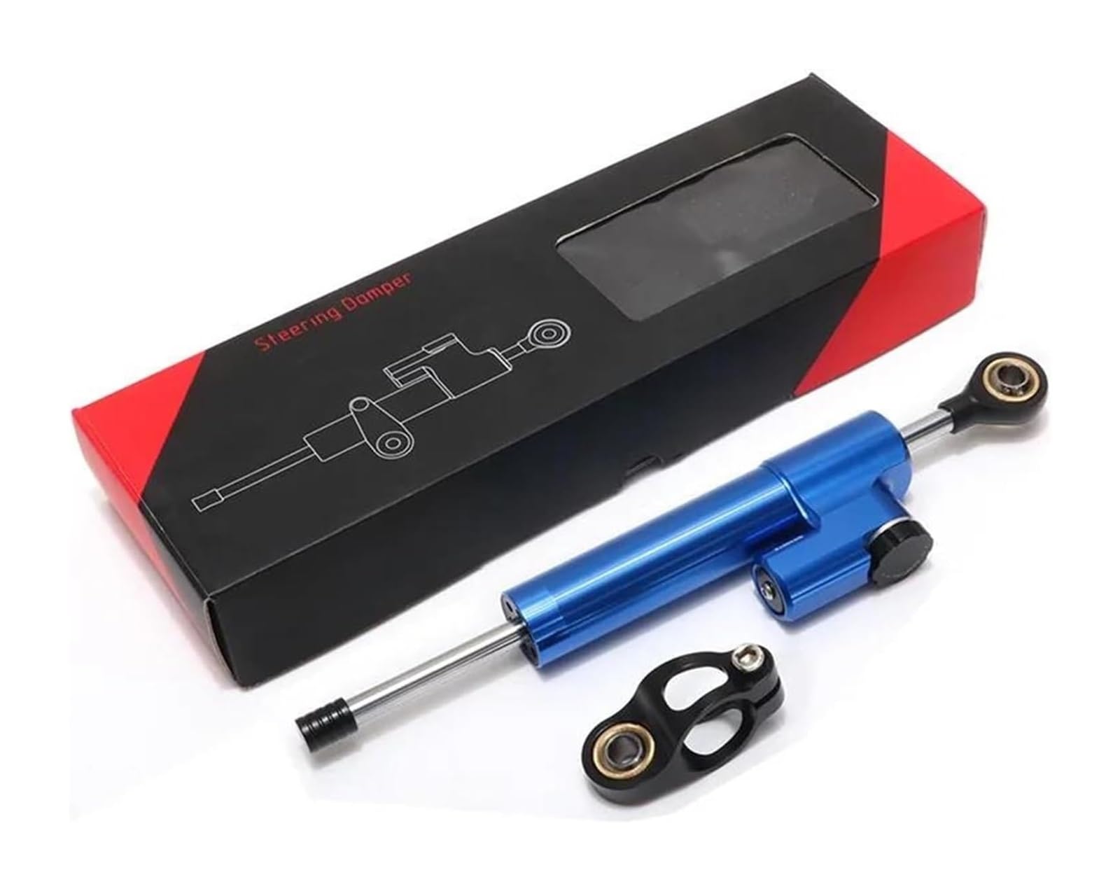 Dämpfer Stabilisator Für MT09 MT FZ 09 FZ09 FZ-09 2013-2020 Lenkstabilisierungs-Montagehalterungssatz, Einstellbarer Motorrad-Lenkungsdämpferstabilisator Lenkungsdämpfer(X-4) von ACEBSBGGAP