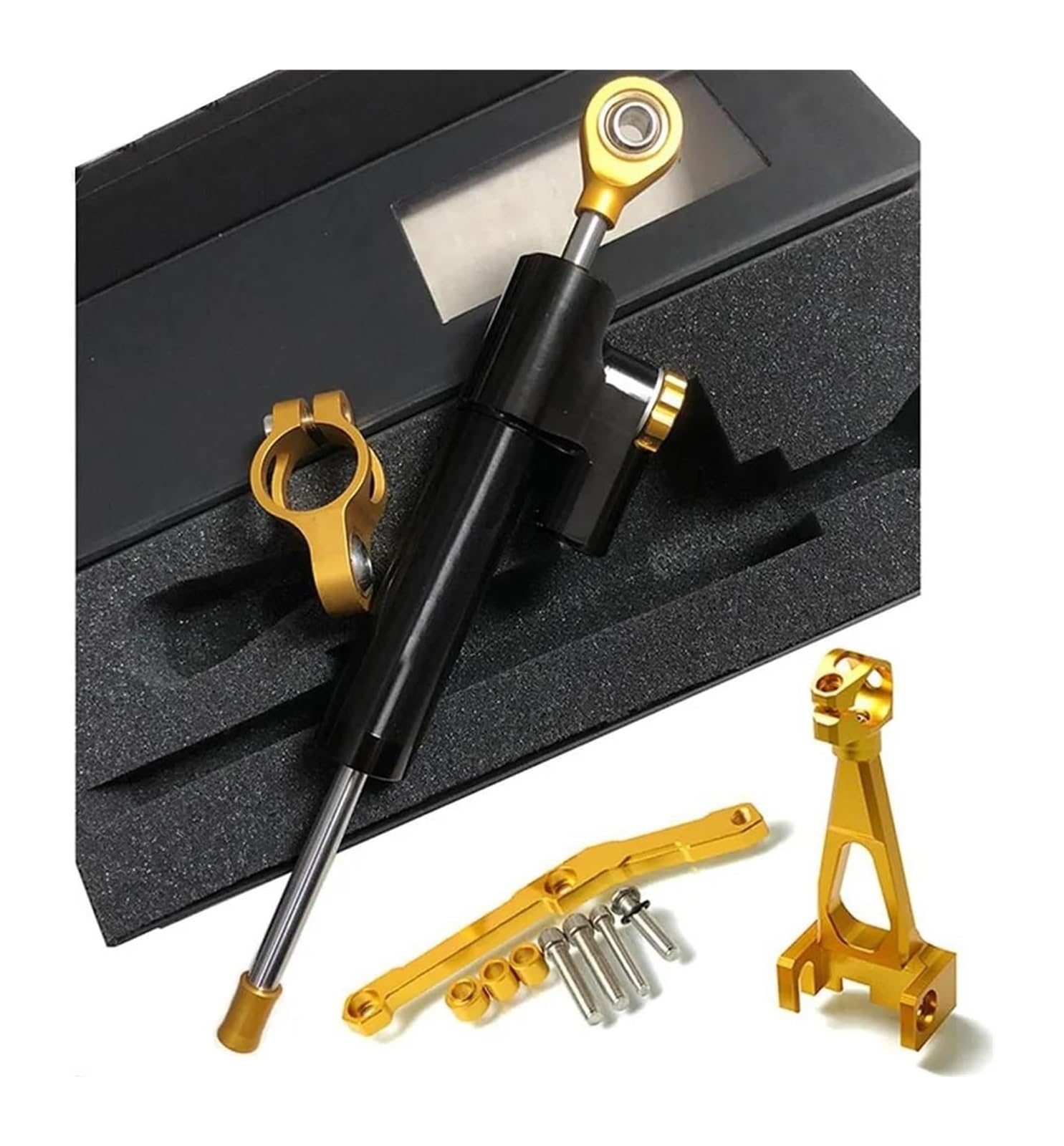 Dämpfer Stabilisator Für MT09 MT FZ 09 FZ09 FZ-09 2013-2020 Stabilisieren Control Montage Halterung Unterstützung Lenkung Dämpfer Stabilisator Lenkungsdämpfer(Set7) von ACEBSBGGAP