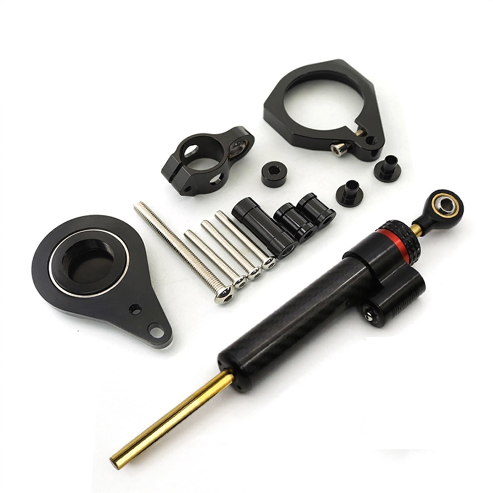 Dämpfer Stabilisator Für S1000RR 2010 2011 2012 2013 2014 2015 CNC-Motorradstabilisator Lenkungsdämpfer-Montagehalterungs-Unterstützungssatz Lenkungsdämpfer(12) von ACEBSBGGAP