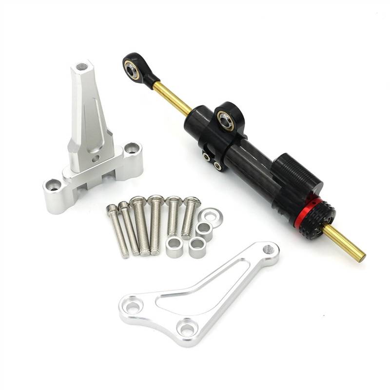 Dämpfer Stabilisator Für Street Triple 1200 RS 765S 765R 765RS Motorrad Geändert Lenkung Dämpfer Stabilisator Montage Halterung Unterstützung Kit Lenkungsdämpfer(5) von ACEBSBGGAP
