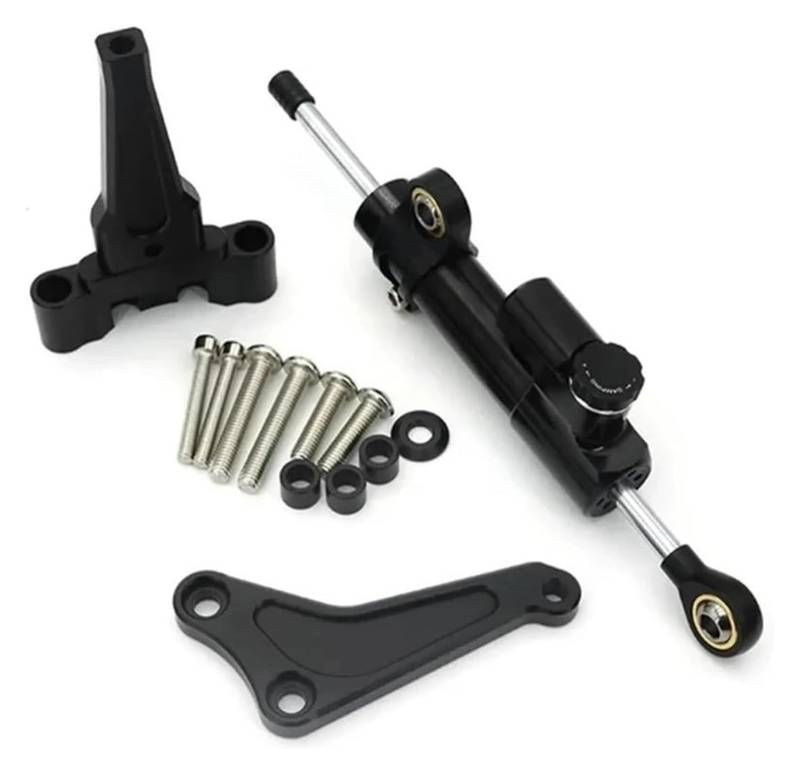 Dämpfer Stabilisator Für Street Triple 765R 765RS 1200RS Stabilisator Dämpfer Motorräder Lenkung Dämpfer Stabilisator Halterung Kit Lenkungsdämpfer(Set 2) von ACEBSBGGAP