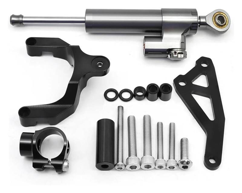 Dämpfer Stabilisator Für Suz&uki GSR750 2011-2015 GSR600 2006-2010 Lenkungsdämpfer Motorrad Lenkungsdämpfer Stoßdämpfer Montagehalterung Kit Lenkungsdämpfer(Set 3) von ACEBSBGGAP