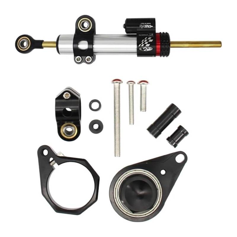 Dämpfer Stabilisator Für Suz&uki GSX-R 1000 GSXR1000 2006 2007 Lenkung Stabilisieren Montage Halterung Kit Halterung Unterstützung Lenkungsdämpfer(Set2) von ACEBSBGGAP