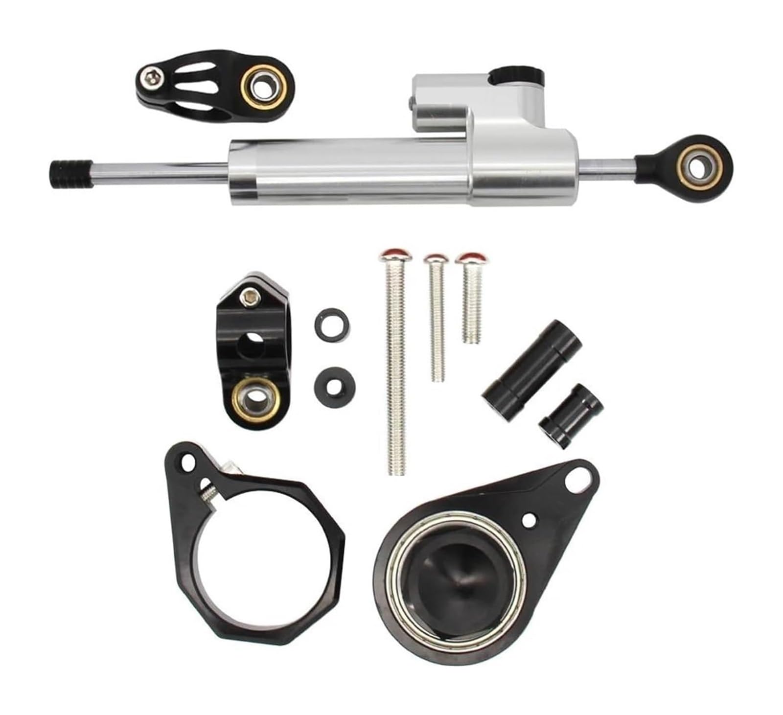 Dämpfer Stabilisator Für Suz&uki GSX-R 1000 GSXR1000 2006 2007 Lenkung Stabilisieren Montage Halterung Kit Halterung Unterstützung Lenkungsdämpfer(Set6) von ACEBSBGGAP
