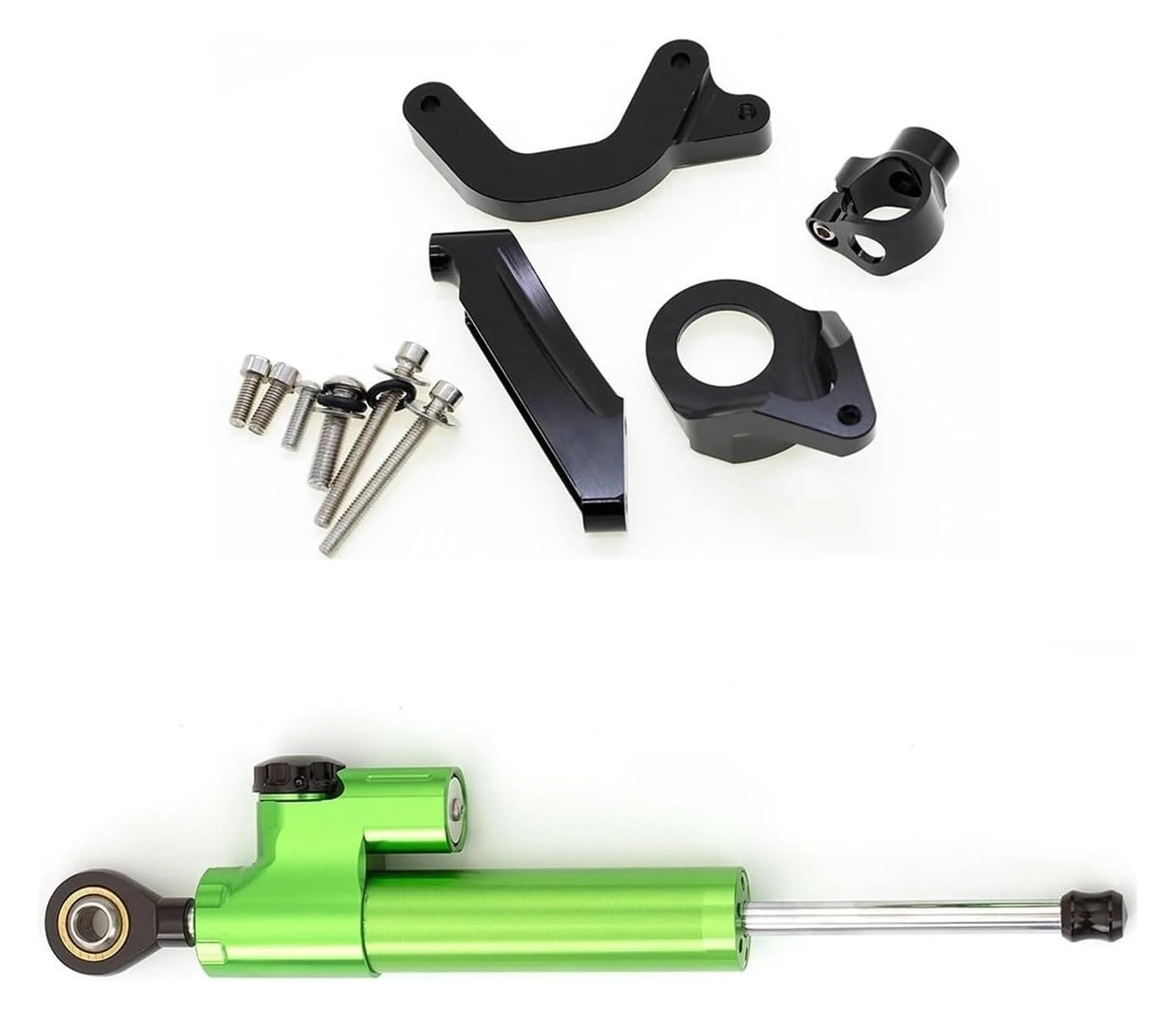 Dämpfer Stabilisator Für Suz&uki GSXR 1000 GSXR1000 K9 2009-2015 Motorrad Lenkung Stabilisator Dämpfer Montage Halterung Kit Stabilisator Dämpfer Lenkungsdämpfer(Set 2) von ACEBSBGGAP
